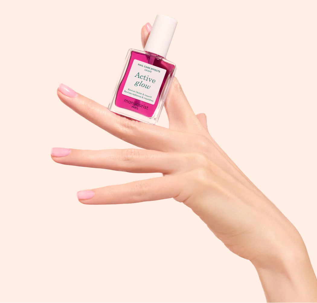 MANUCURIST Paris - Active Glow Grape (15ml) – Lilac Gloss Effect for Radiant Nails