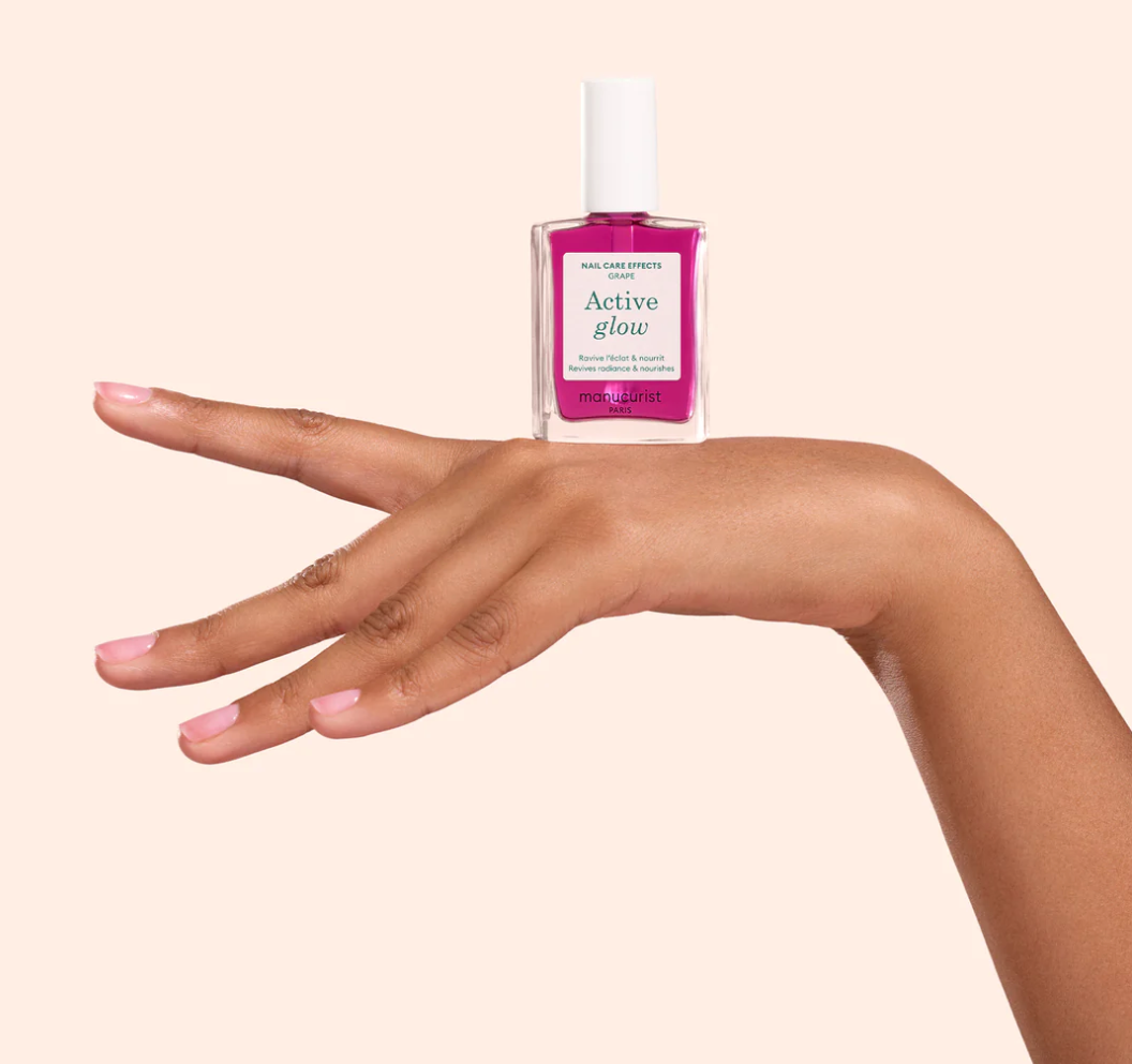 MANUCURIST Paris - Active Glow Grape (15ml) – Lilac Gloss Effect for Radiant Nails
