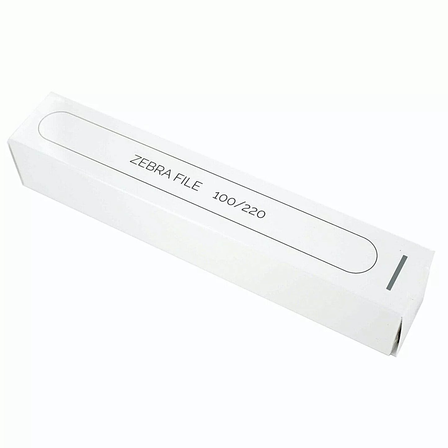 Zebra File | 100/220 Grit | Pack of 5 | Professional Nail Shaping Tools
